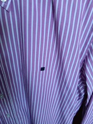 Camisa Purificación García Rayas Rosas Talla 3 - M