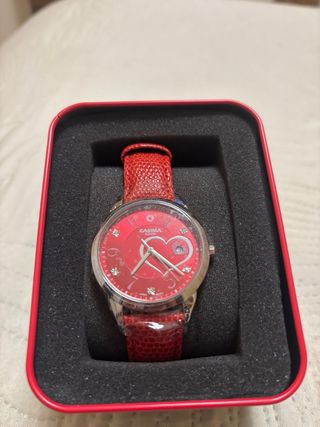 Reloj Casima Rojo Corazón