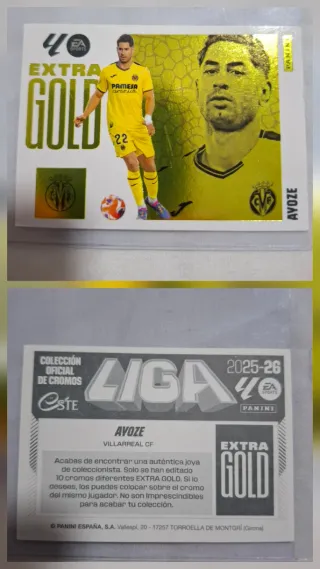 Cromo Ayoze Extra Gold 25-26 Liga Este
