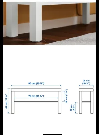 Mesa Lack Ikea Blanca