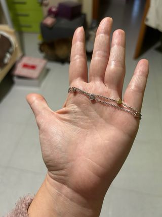 Bracciale Fossil con cuoricini - Nuovo