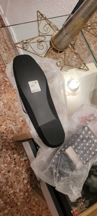 Zapatos piel H&D Mujer Talla 39 Negros