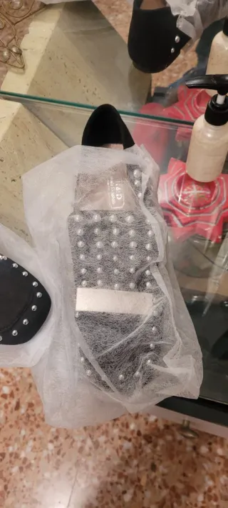 Zapatos piel H&D Mujer Talla 39 Negros