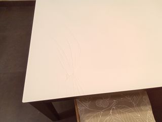 Mesa extensible y 4 sillas