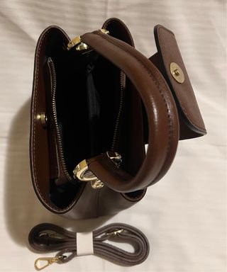 Borsa Vera Pelle Marrone