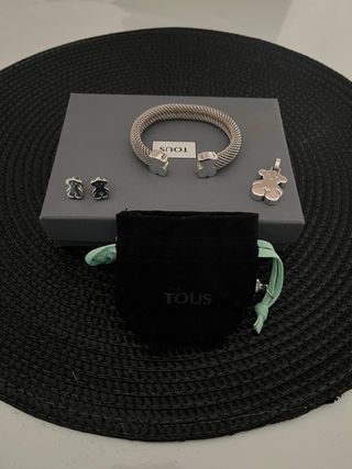 Conjunto Tous: Pulsera, Colgante y Pendientes