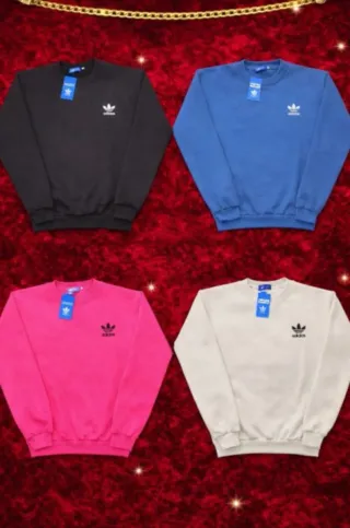 Sudaderas Adidas (Negro, Azul, Rosa, Beige)