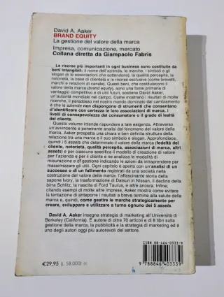 Brand equity. La gestione del valore della marca