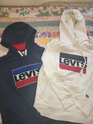 Pack 2 Sudaderas Levi's Azul y Blanca