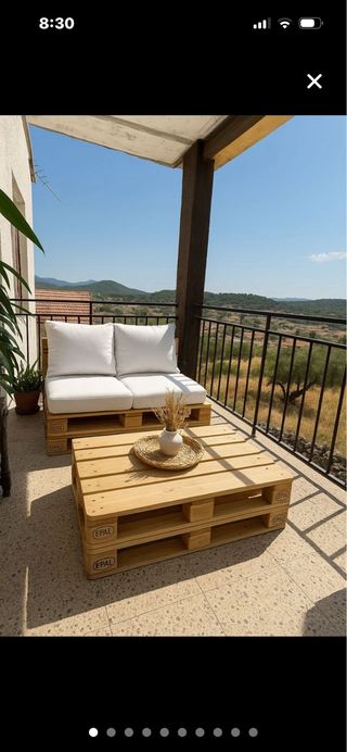 Estructura Cama/Sofá Palet 90x200cm