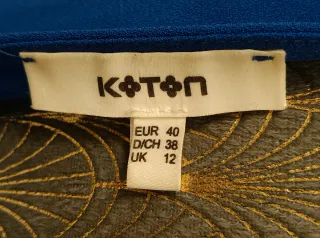 Abito blu elettrico estivo con volant