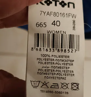 Abito blu elettrico estivo con volant