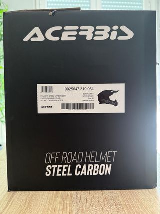 casco Acerbis steel carbono