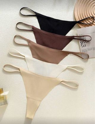 Lencería Tanga Tiras Paquete X5