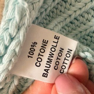 Maglione coste cotone azzurro e bianco