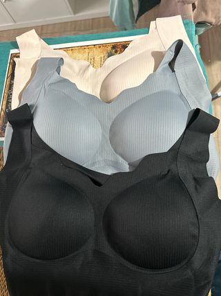 Pack 3 Sujetadores Sin Costura Talla XXL