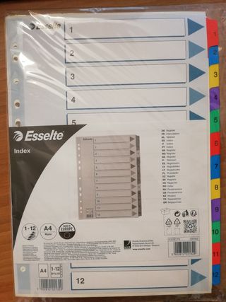 Divisori numerati Esselte