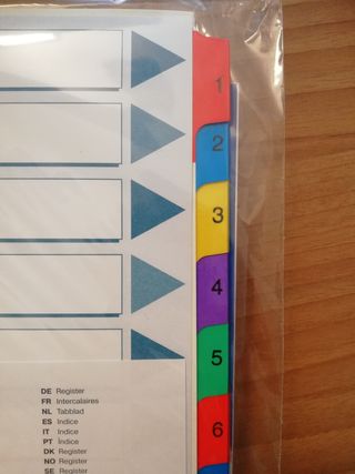 Divisori numerati Esselte