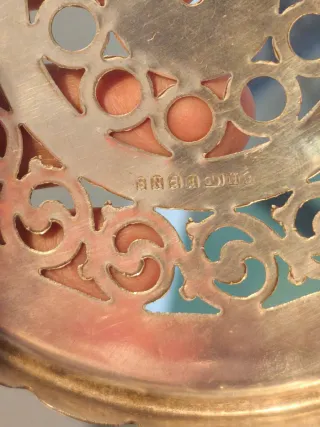 Tetera antigua inglésa, "SHEFFIELD" con posavasos