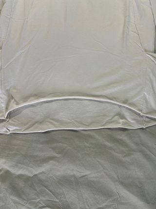 Felpa bianca con zip cappuccio taglia unica