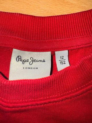 Sudadera Pepe Jeans Roja Niño