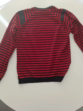 Camiseta G-Star RAW rayas roja-negra Talla como L