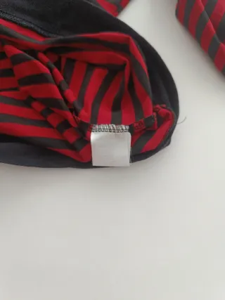 Camiseta G-Star RAW rayas roja-negra Talla como L