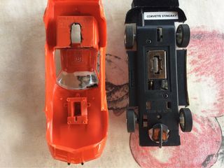 Coche Scalextric Naranja y Amarillo