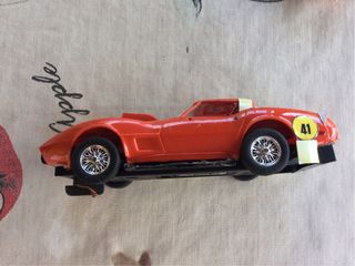 Coche Scalextric Naranja y Amarillo