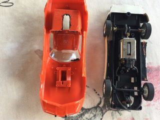 Coche Scalextric Naranja y Amarillo