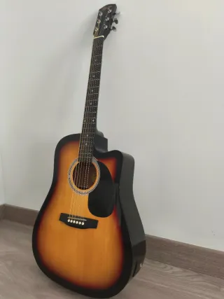 Guitarra Acústica con Afinador y Funda