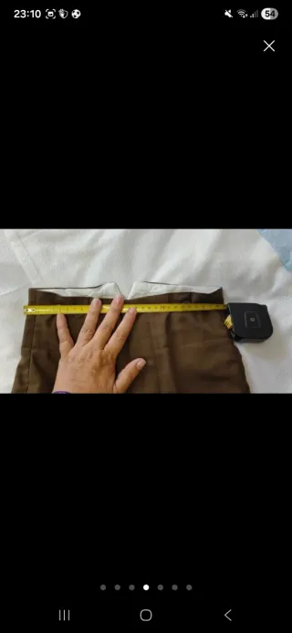 Traje de corto beige y marrón Talla 5/6 de niño