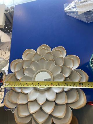 Decoración pared flor y marco