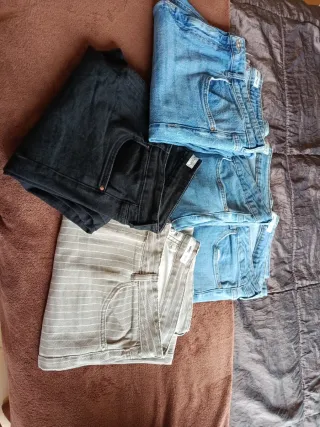 Lote 5 Pantalones Mango Talla 46 Anchos