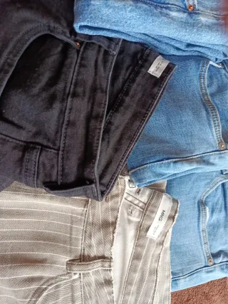 Lote 5 Pantalones Mango Talla 46 Anchos