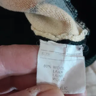 Maglione Uomo Argyle Lana Taglia M