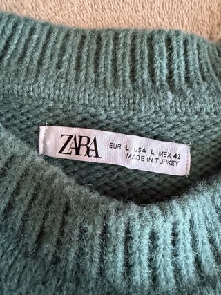 Jersey Zara Verde Rayas unisex