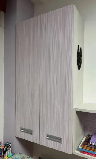 Habitación;Cama nido con escritorio y estanterias