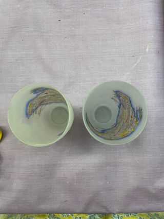 Vasos de cristal Mallorca mapa