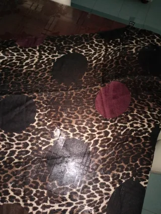 Sciarpa fantasia maculata leopardata