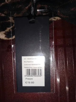 Sciarpa fantasia maculata leopardata