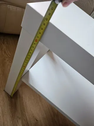 Estantería zapatero blanca con balda