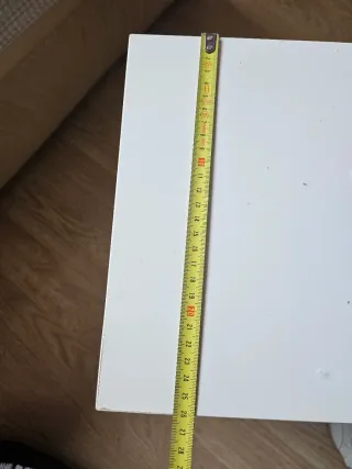 Estantería zapatero blanca con balda