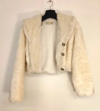 Chaqueta Krombara Pelo Sintético Corta Vintage 90s