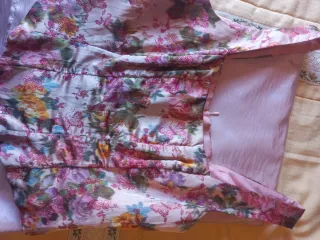 Traje de ceremonia mujer floral rosa