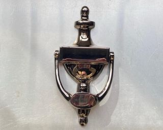 Aldaba llamador puerta - Latón niquel negro