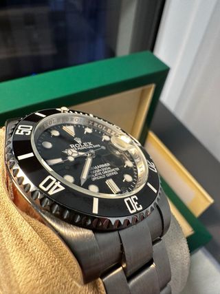 Rolex Submariner Negro y Plateado