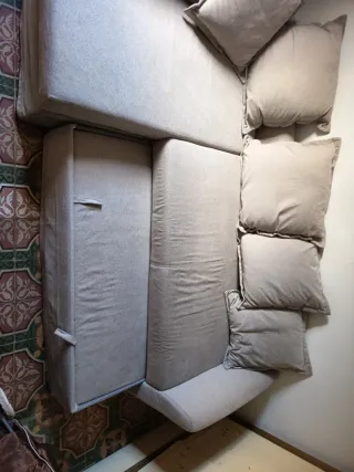 Sofá cama Ikea beige