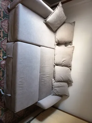 Sofá cama Ikea beige