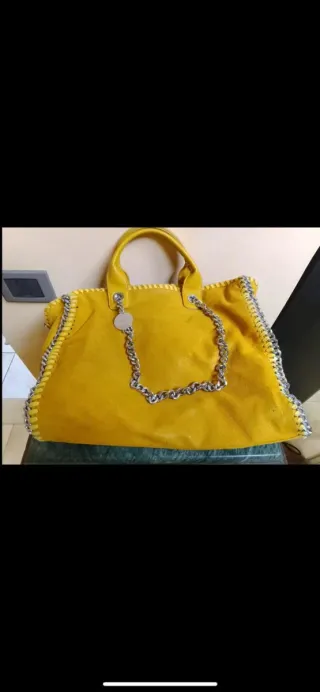 Borsa Lookat Gialla con Catena